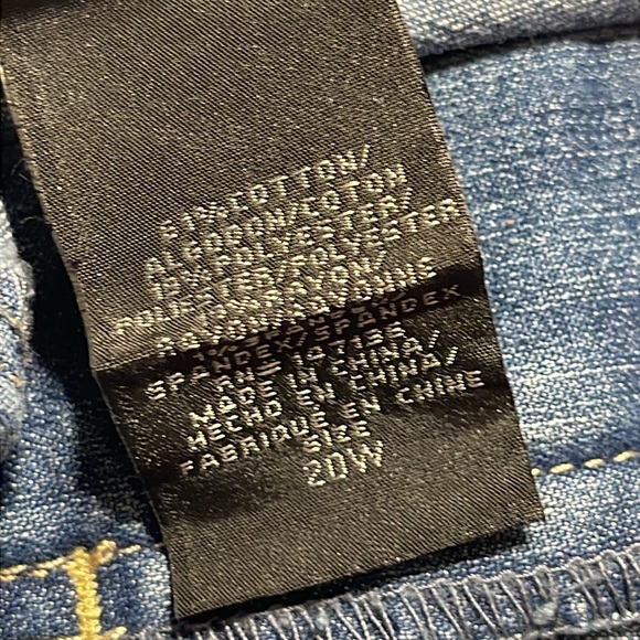 NWT A3 Denim high rise Demi boot jeans 20w - Picture 11 of 11